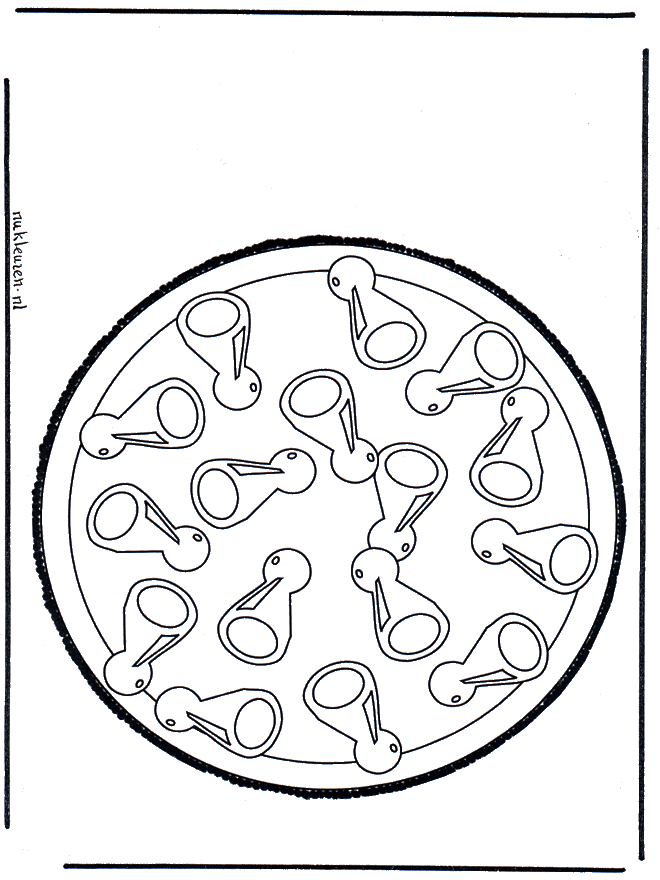 Haftowanie kartki 57 - Mandala