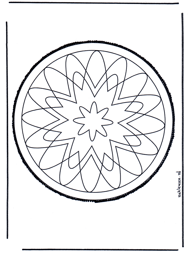 Haftowanie kartki 58 - Mandala