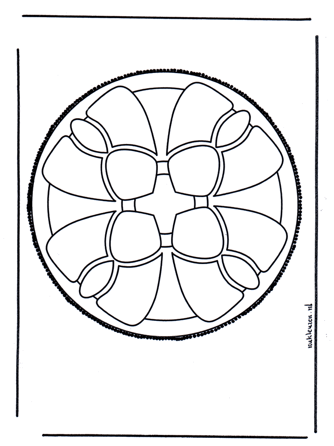 Haftowanie kartki 6 - Mandala