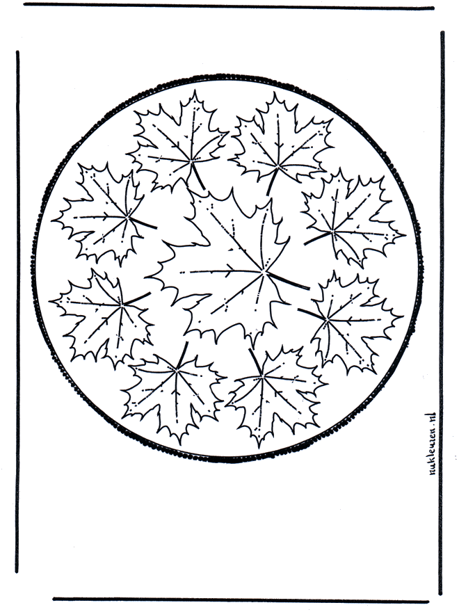 Haftowanie kartki 60 - Mandala