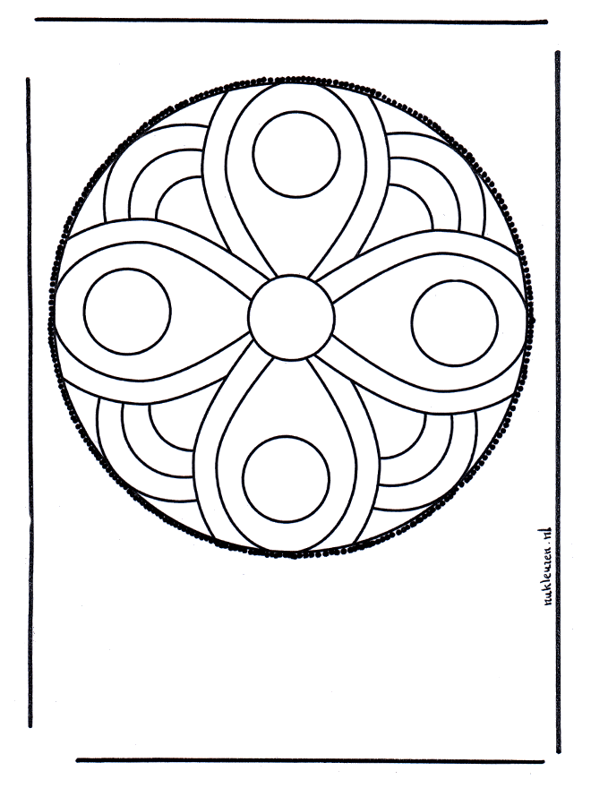 Haftowanie kartki 7 - Mandala