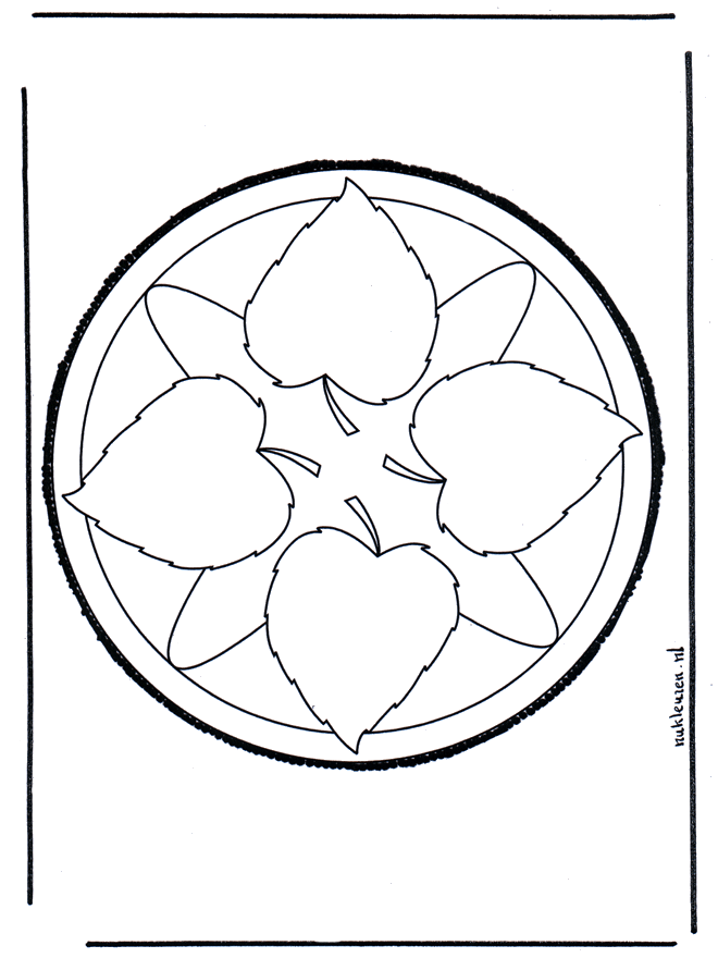 Haftowanie kartki 8 - Mandala