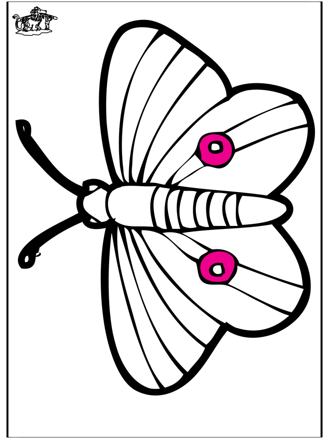 Haftowanie kartki - motyl - Owady