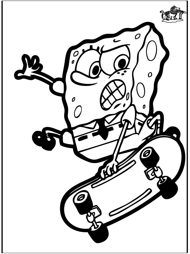Haftowanie kartki SpongeBob - Bohaterowie z Bajek