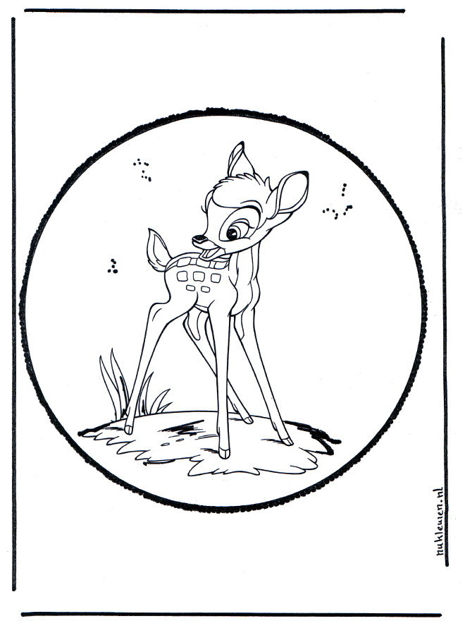 Kartka do Kłucia Bambi 2 - Bohaterowie z Bajek