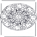 Mandala's - Kolorowanki mandala zimowa