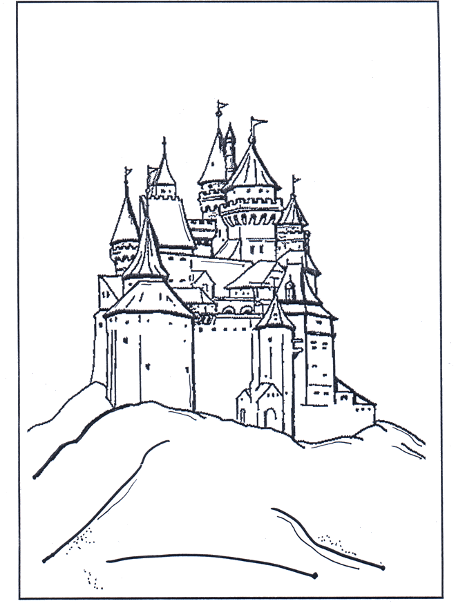 Kolorowanki zamek - Disney