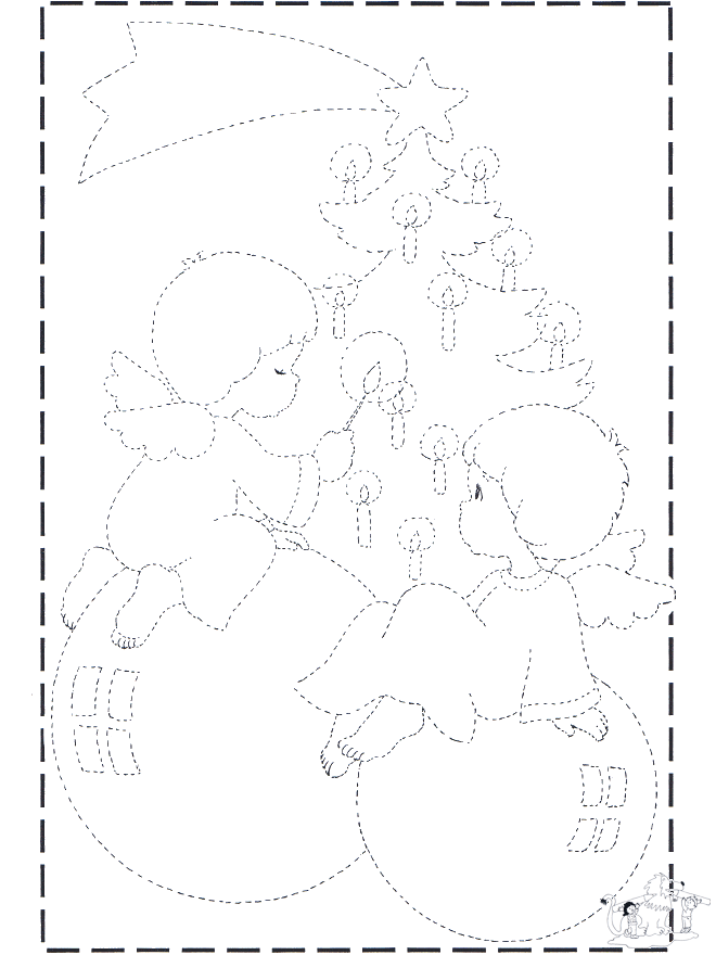 Kopiowanie - Boże Narodzenie - Kolorowanki Bożonarodzeniowe