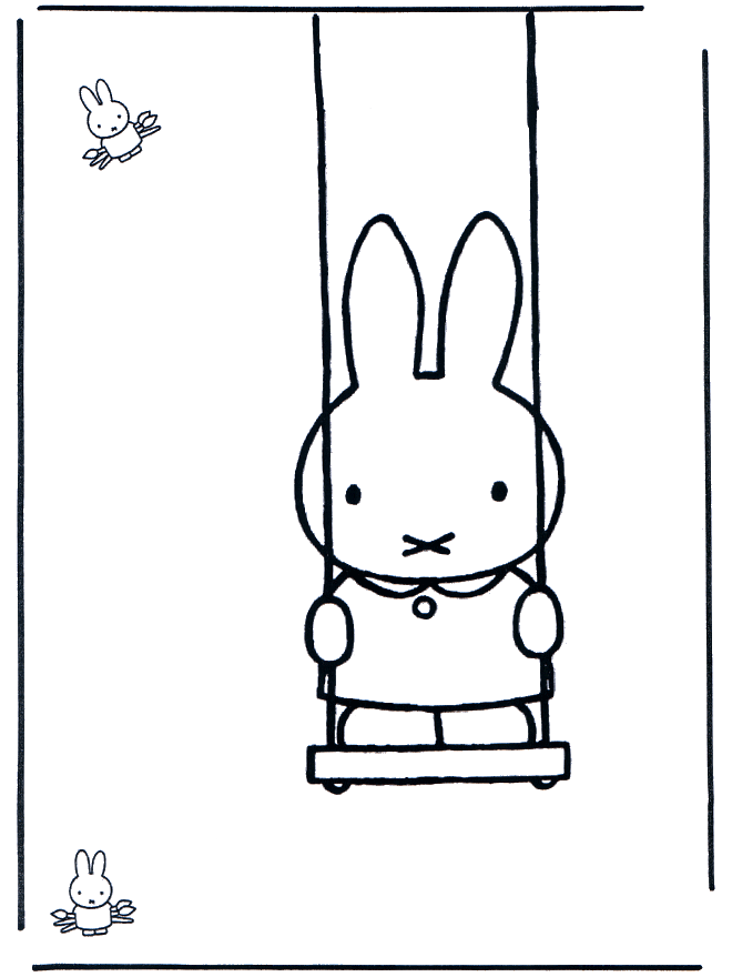 Króliczek na huśtawce - Miffy