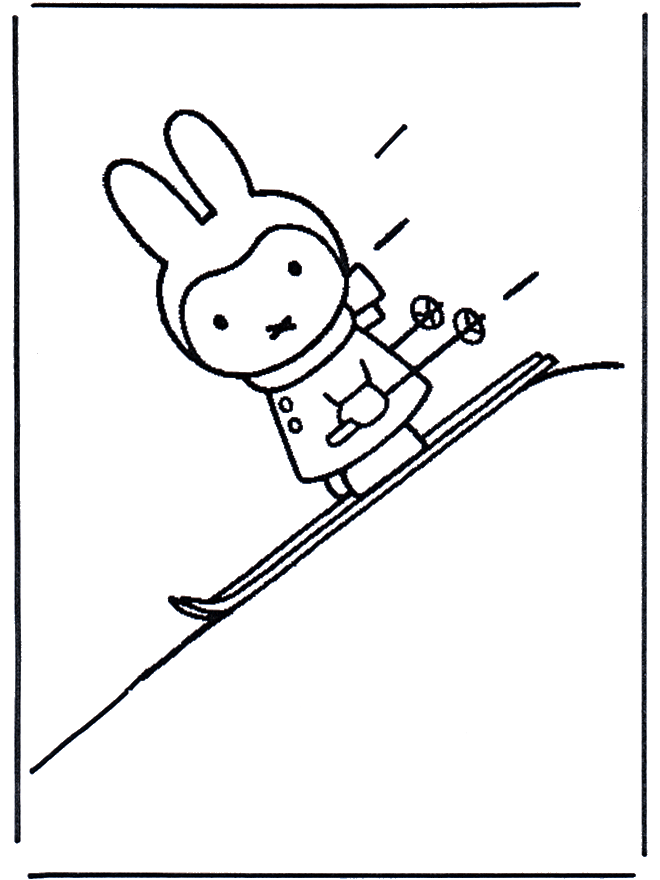 Króliczek na nartach - Miffy