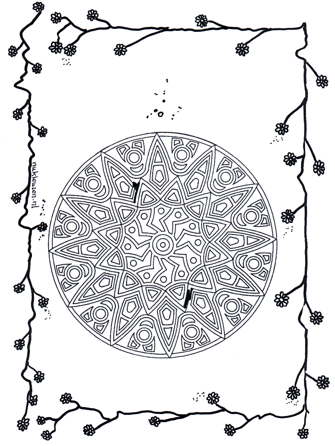 Kwiatowa Mandala 4 - Kwieciste mandala