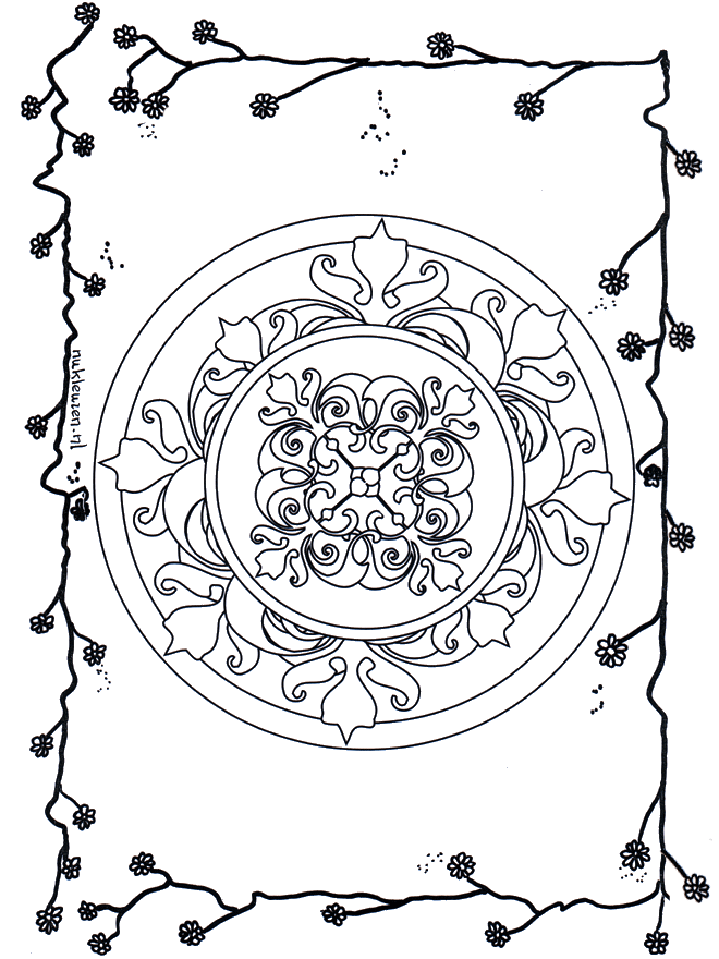 Kwiatowa Mandala 5 - Kwieciste mandala