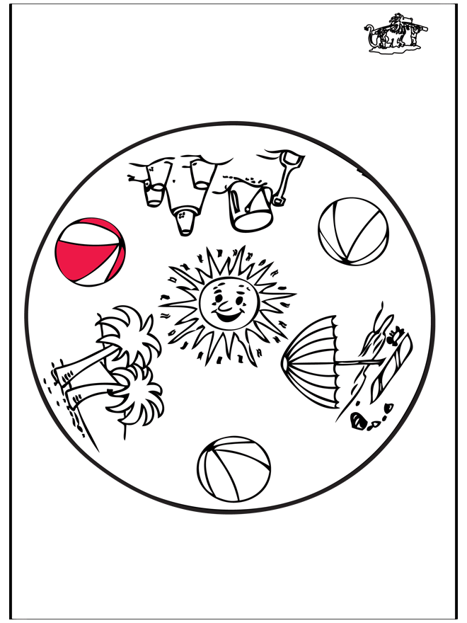 Letnia - Mandala - Mandala dla dzieci