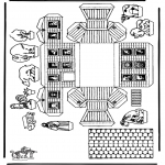 Kolorowanki Biblijne - Majsterkowanie - Arka