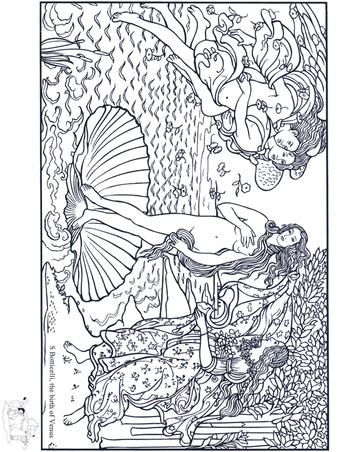 Malarz Botticelli - Artystyczne Kolorowanki