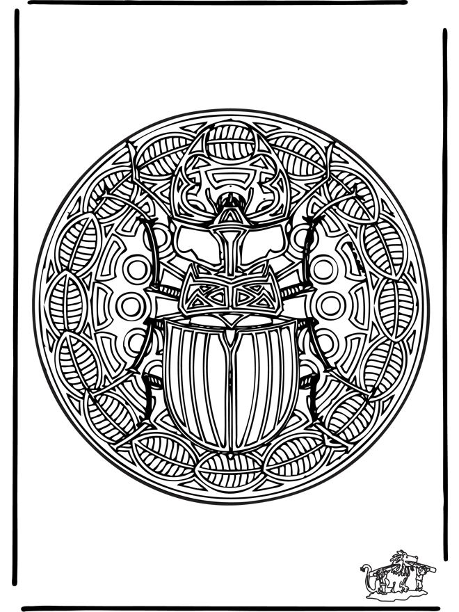 Mandala ' Insekt 1 - Mandala ze Zwierzętami