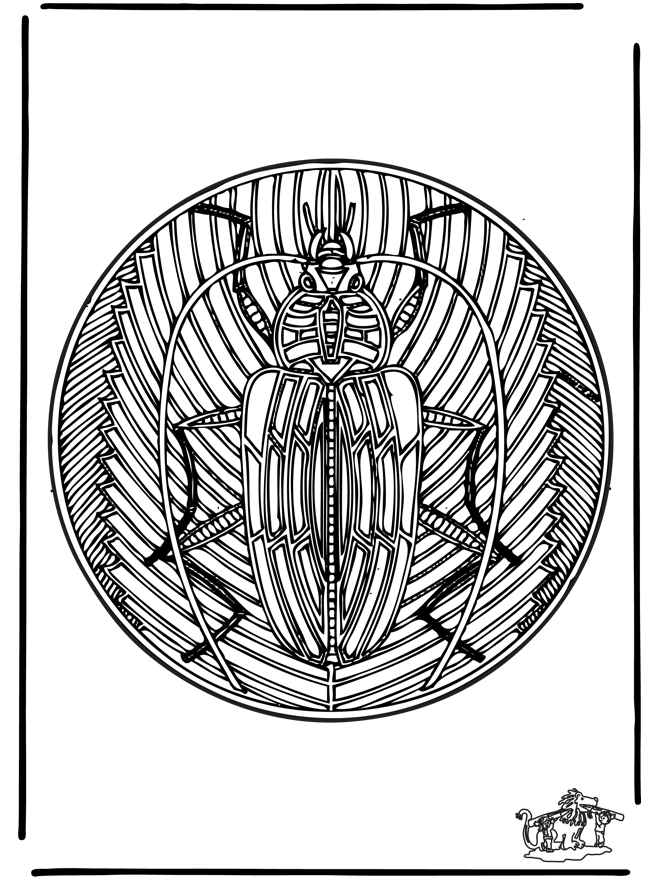 Mandala ' Insekt 2 - Mandala ze Zwierzętami