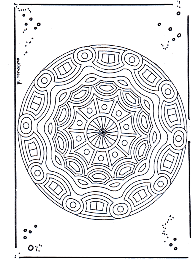 Mandala 16 - Geometryczne mandala