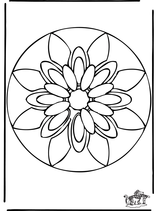 Mandala 38 - Kwieciste mandala