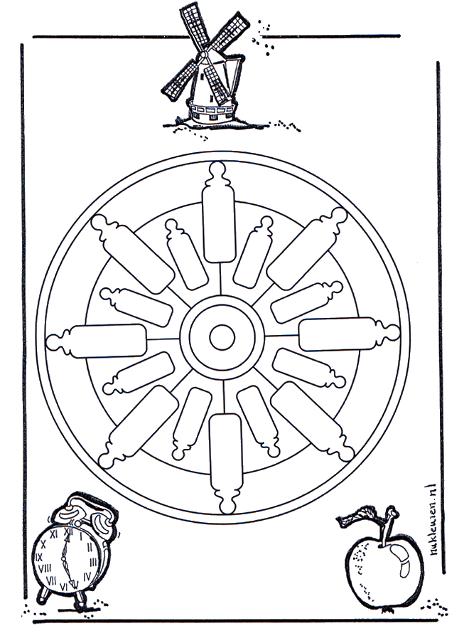 Mandala Butelkowa - Mandala dla dzieci