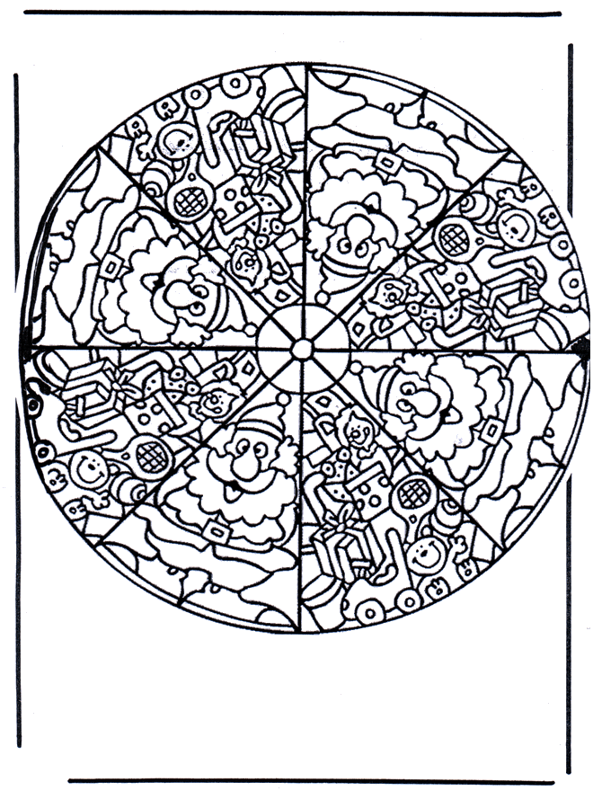 Mandala Gwiazdorów - Mandala dla dzieci