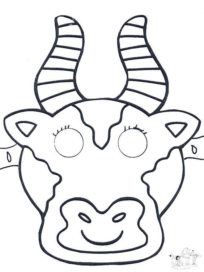 Maska krowa 1 - Maski