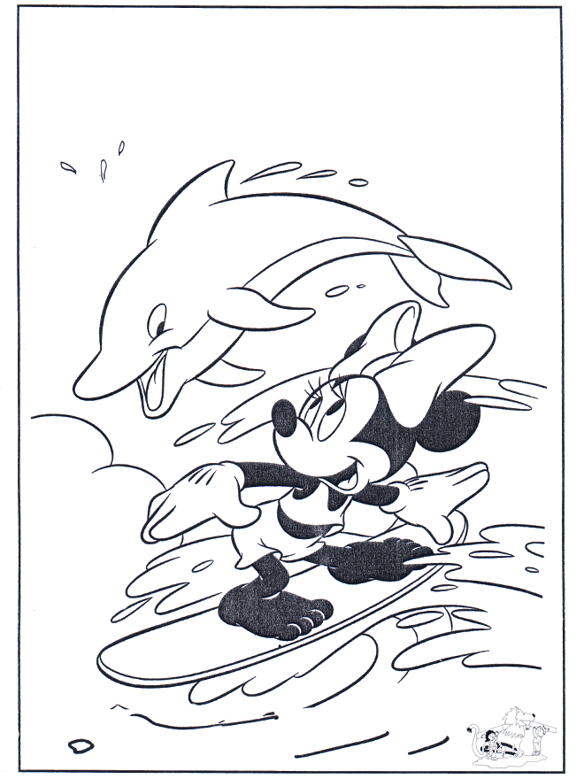 Minnie i Delfin - Myszka Miki