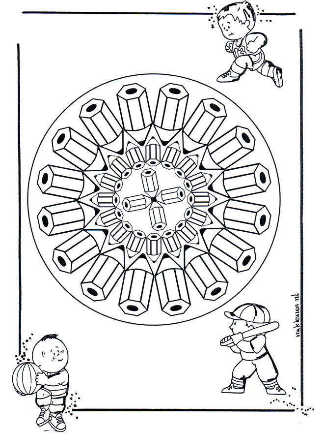 Ołówkowa Mandala - Mandala dla dzieci