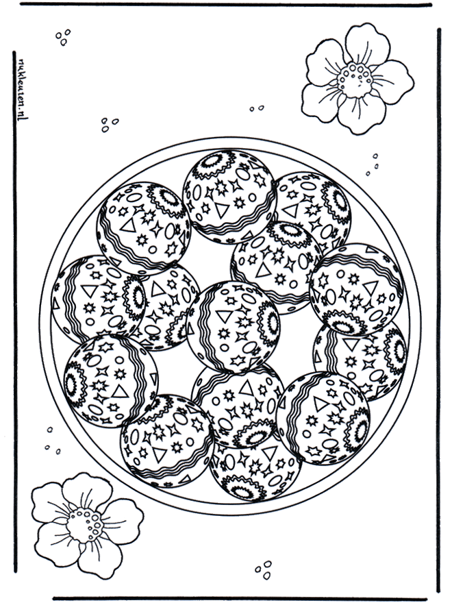 Ozdobiona Mandala - Mandala dla dzieci