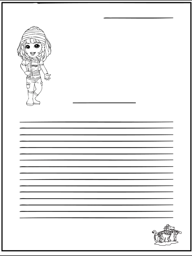 Papier listowy Dziewczyna - Papier Listowy