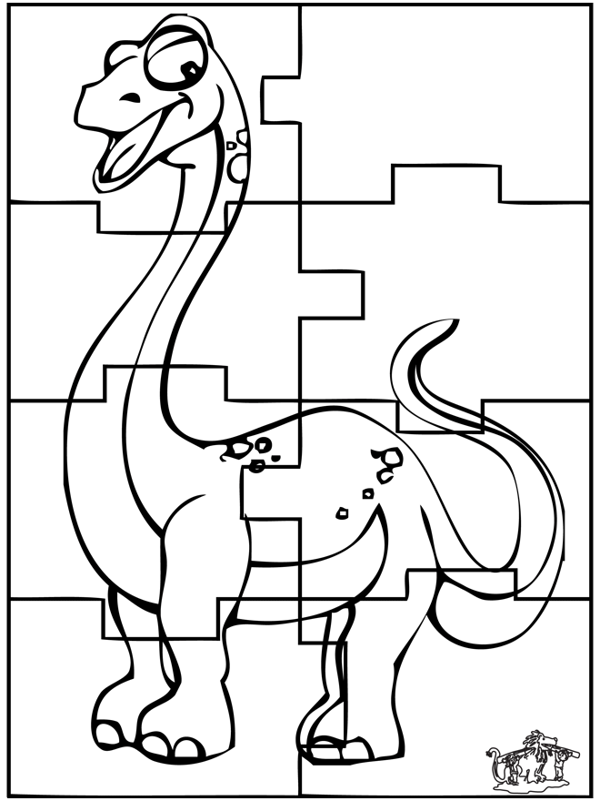 Puzzle Dino - Smok i dino