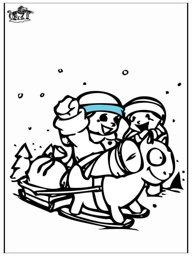 Rysunek - Sanie 2 - Śnieg