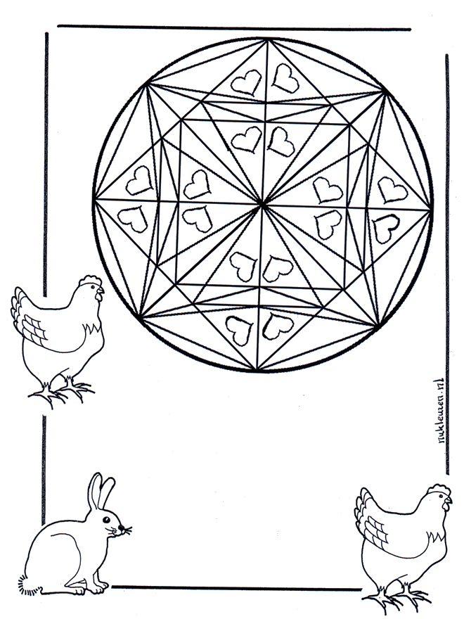 Sercowa Mandala 1 - Kartki mandala