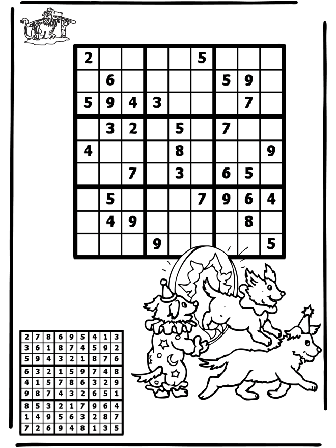 Sudoku Cyrk - Puzzle