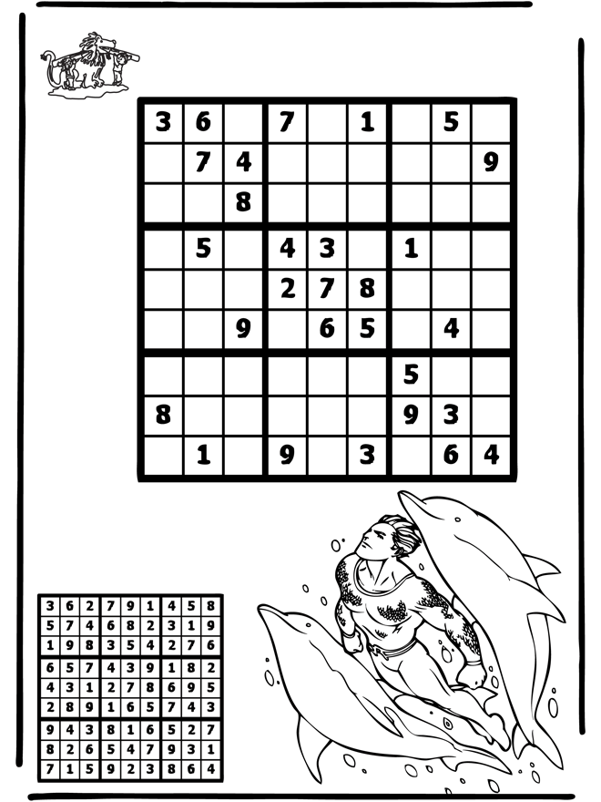 Sudoku Delfin - Puzzle