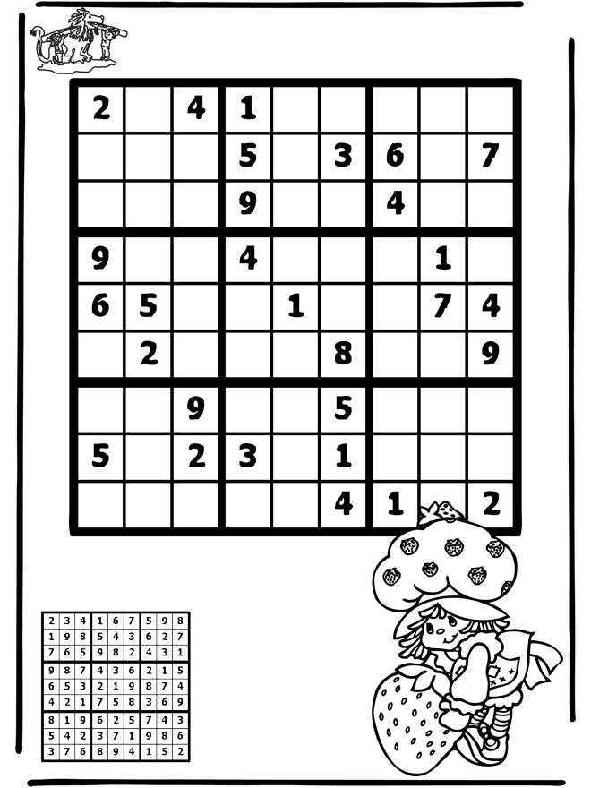 Sudoku Dziewczynka - Puzzle