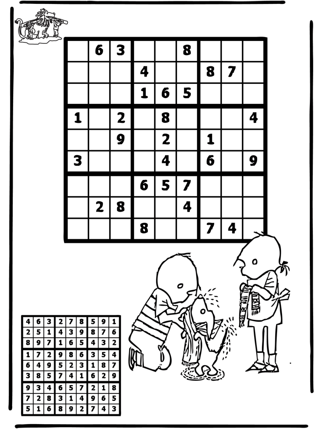 Sudoku Jip i Janneke - Puzzle