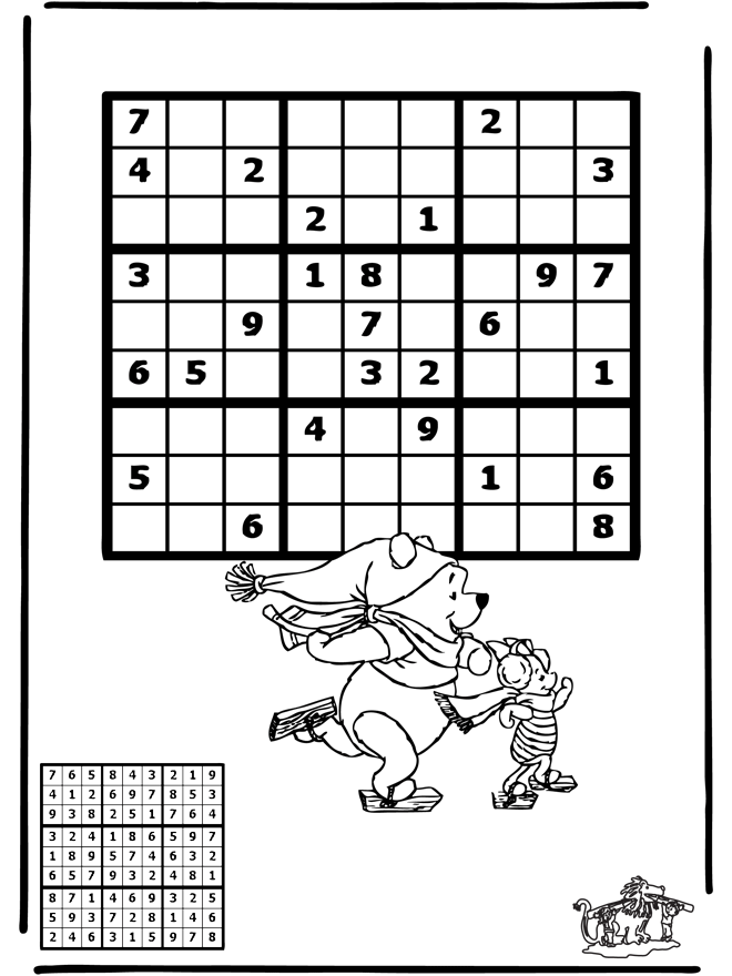 Sudoku Łyżwiarstwo - Puzzle