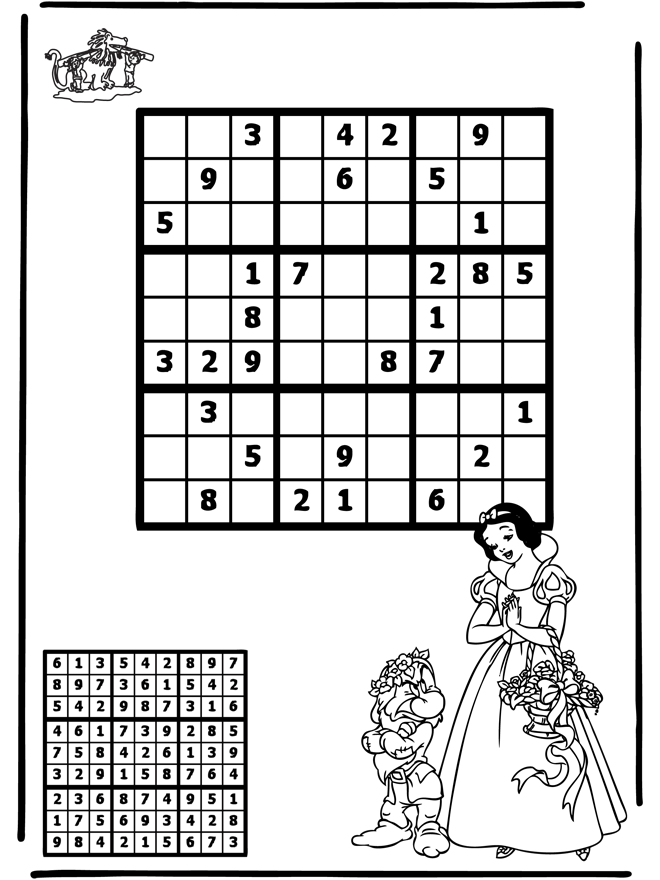 Sudoku Śnieżyczka - Puzzle