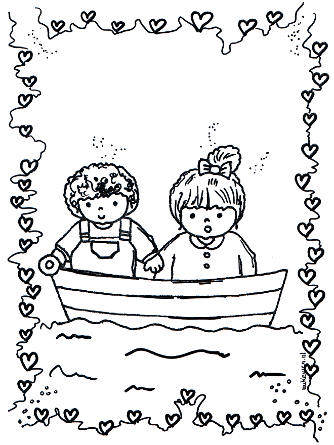 Walentynka łódeczka - Walentynki
