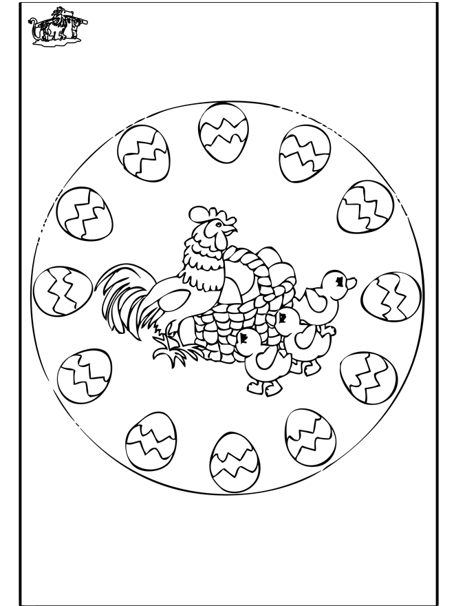 Wielkanoc - Mandala 2 - Wielkanoc
