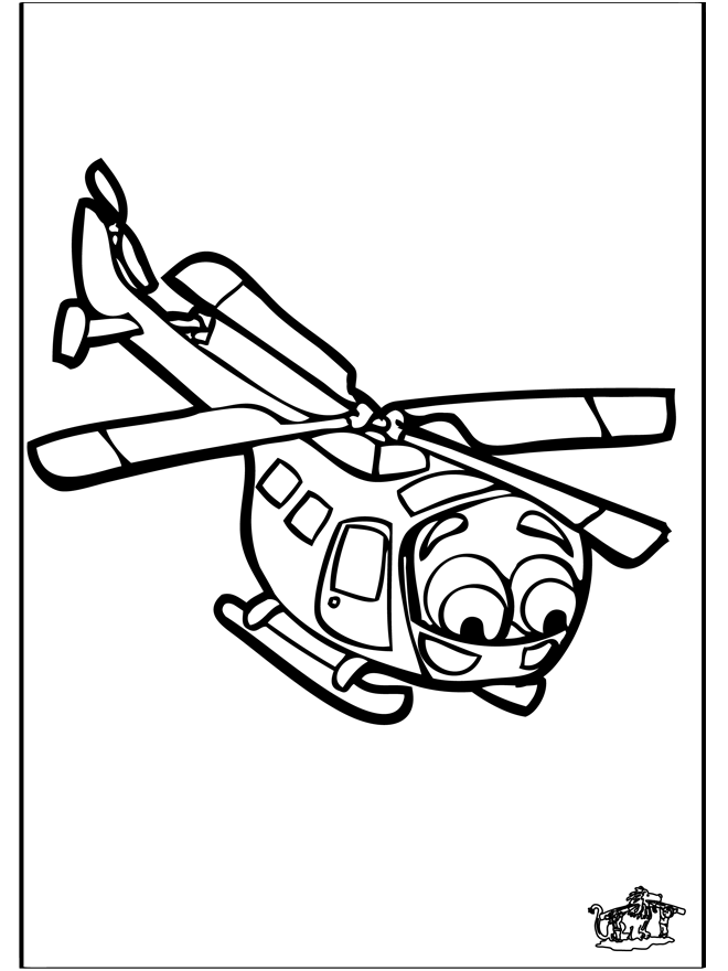Wycinanka Helikopter - Wycinanie Figur