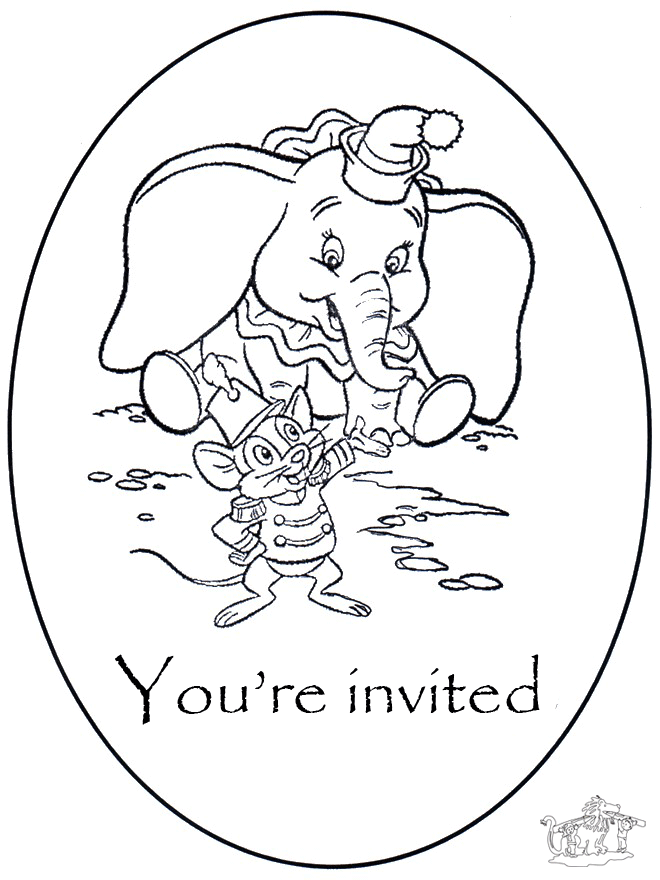 Zaproszenie - Dumbo - Zaproszenia
