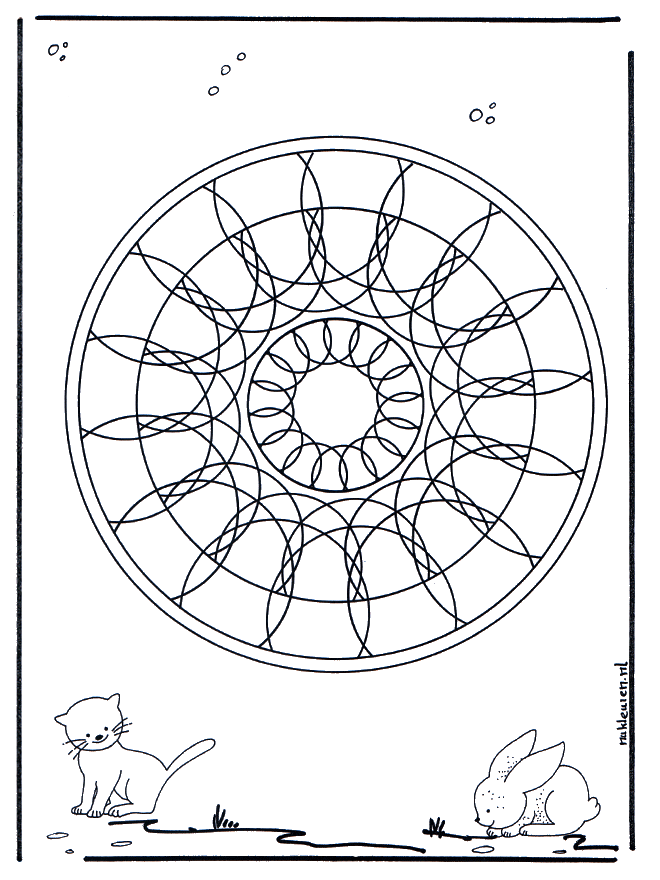 Zwierzęca Geomandala 4 - Mandala ze Zwierzętami