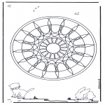 Mandala's - Zwierzęca Geomandala 4