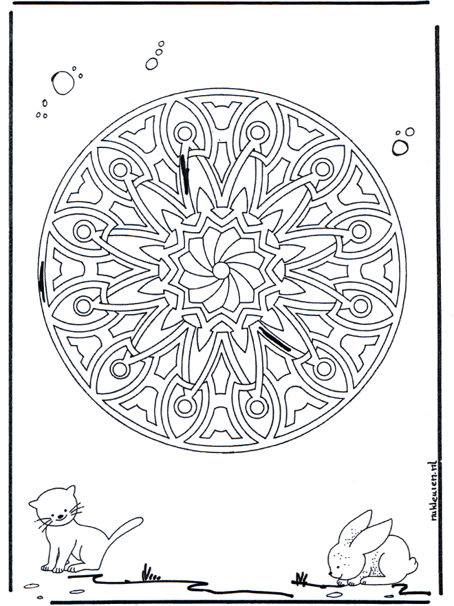 Zwierzęca Geomandala 6 - Mandala ze Zwierzętami